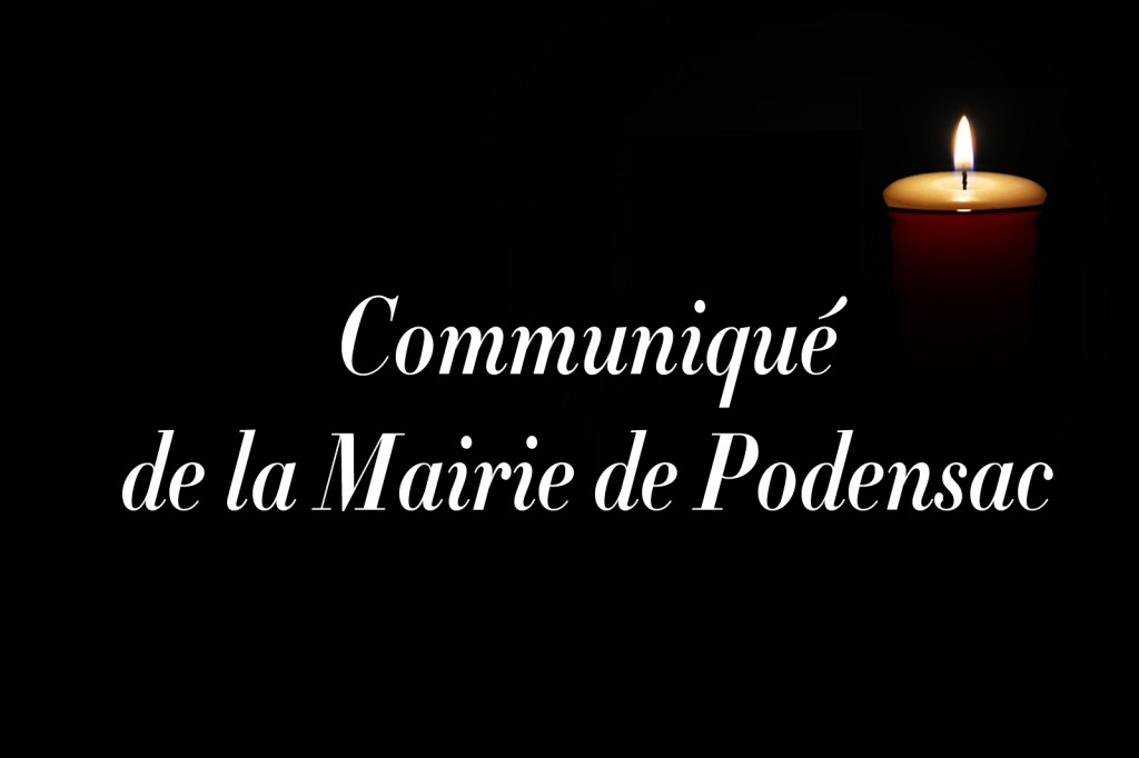 Communiqué de la Mairie de Podensac